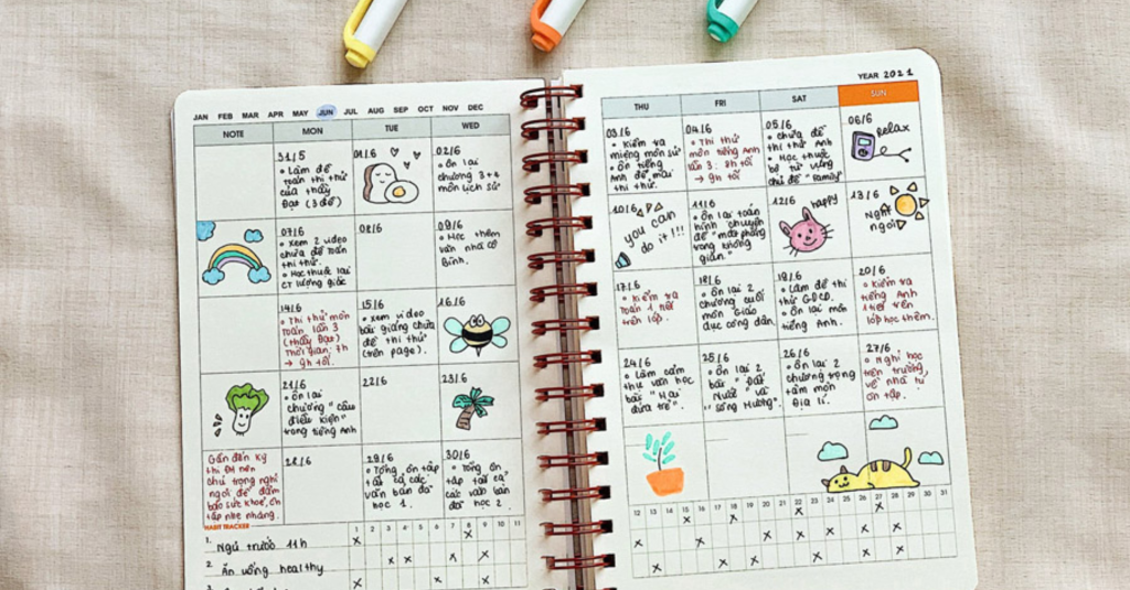 Mẫu kế hoạch học tập hiệu quả dành cho học sinh 