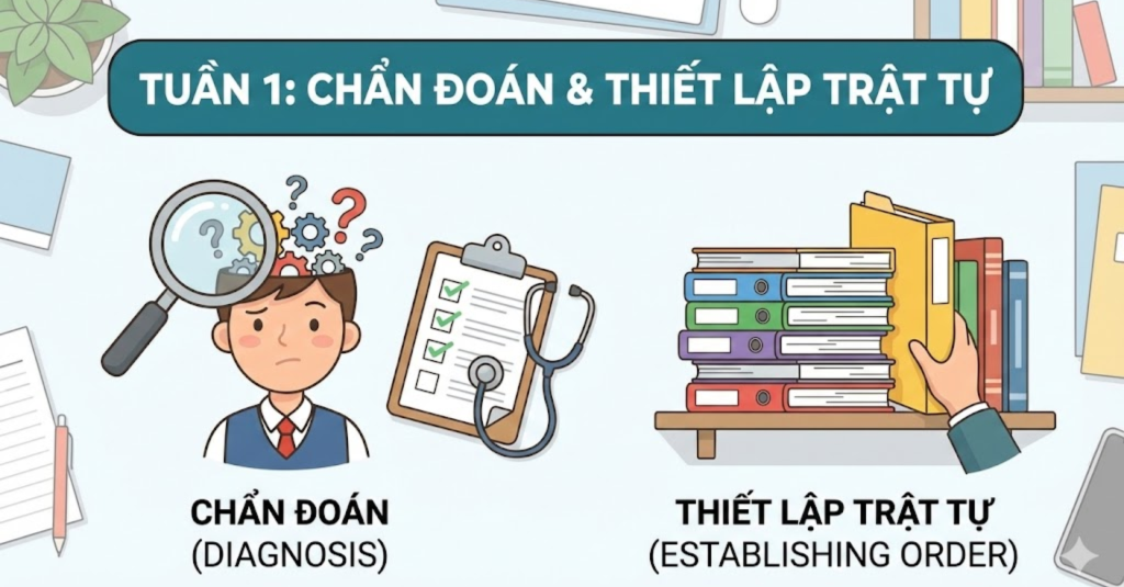 Tuần 1: "Chẩn đoán" và thiết lập trật tự