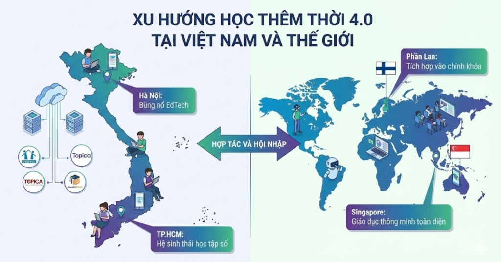 Xu hướng học thêm thời 4.0 tại Việt Nam và trên thế giới
