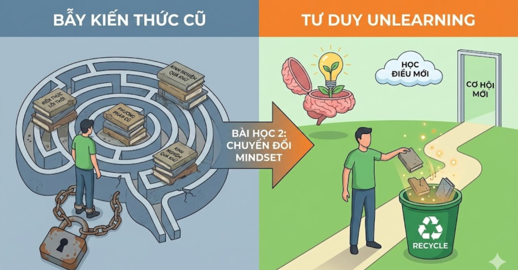 Bài Học 2: Mindset Cần Có Trước Khi Đi Làm Về Kỹ Năng "Unlearning" (Học Cách Buông Bỏ Kiến Thức Cũ)