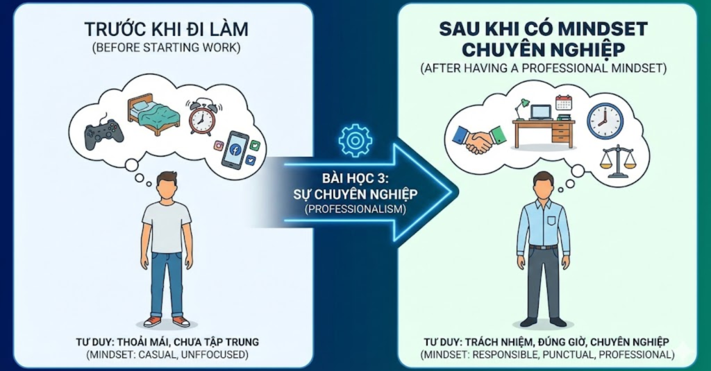 Bài Học 3: Mindset Cần Có Trước Khi Đi Làm Về Sự Chuyên Nghiệp (Professionalism)