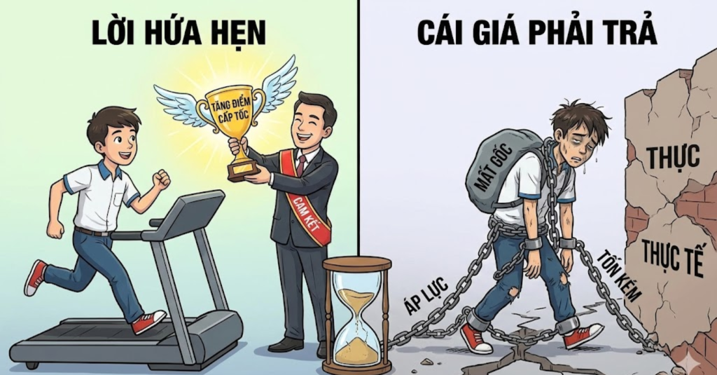 Cái giá phải trả khi chạy theo những lời cam kết tăng điểm cấp tốc