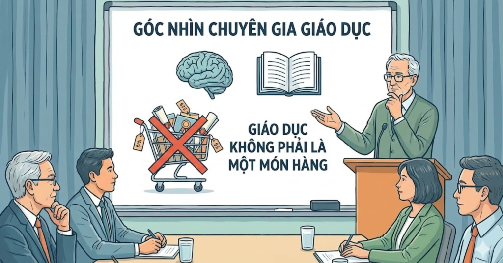 Góc nhìn từ các chuyên gia giáo dục: Giáo dục không phải là một món hàng