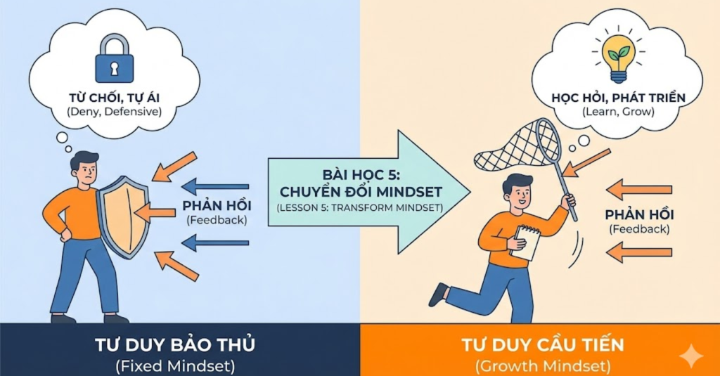 Bài Học 5: Mindset Cần Có Trước Khi Đi Làm Về Việc Tiếp Nhận Phản Hồi (Feedback)