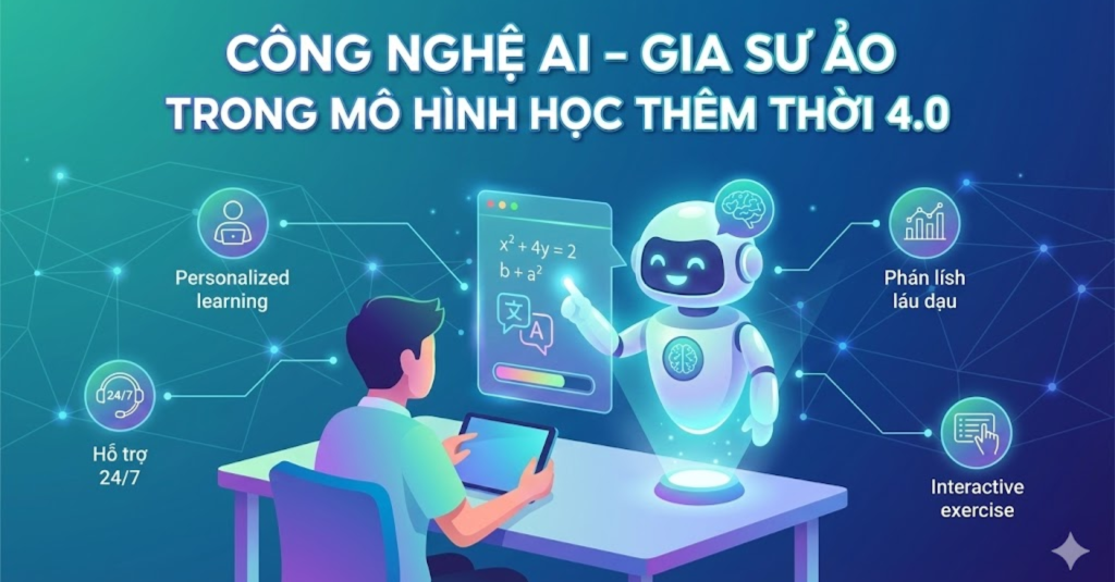 Công nghệ AI – "Gia sư ảo" trong mô hình học thêm thời 4.0