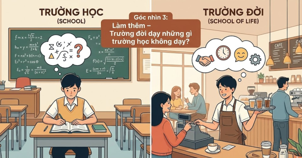 Góc nhìn 3: Làm thêm – Trường đời dạy những gì trường học không dạy? 