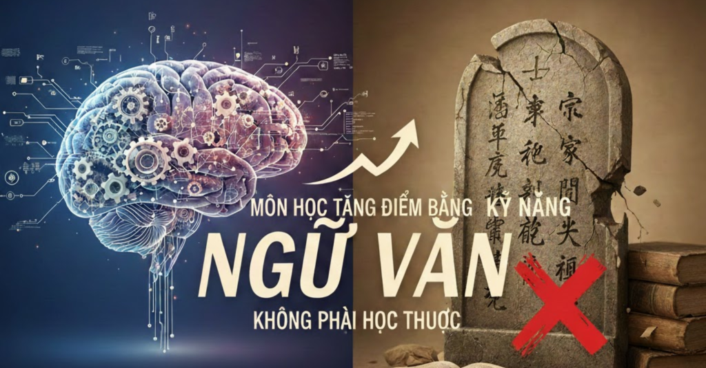 Ngữ văn – Môn học tăng điểm bằng kỹ năng, không phải học thuộc