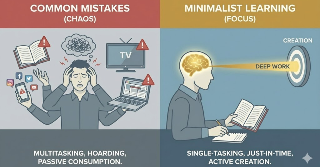 Những sai lầm khi học mà học tối giản giúp bạn sửa chữa