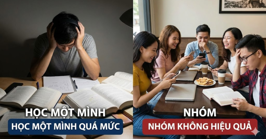 Học Một Mình Quá Mức Hoặc Nhóm Không Hiệu Quả
