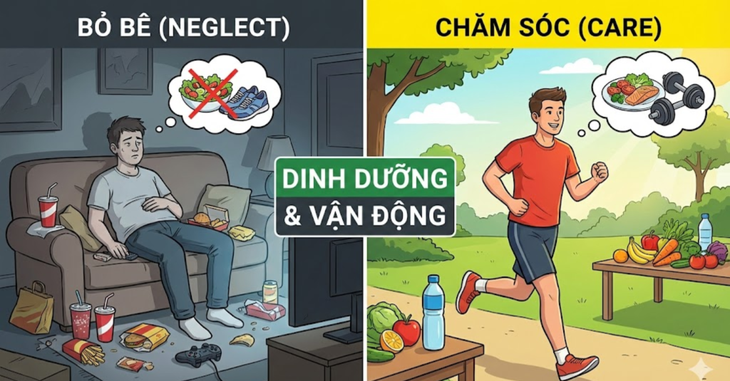 Bỏ Bê Chế Độ Dinh Dưỡng Và Vận Động