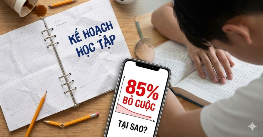 Giải Mã Con Số 85% - Tại Sao Kế Hoạch Học Tập Của Bạn Thường "Chết Yểu"?