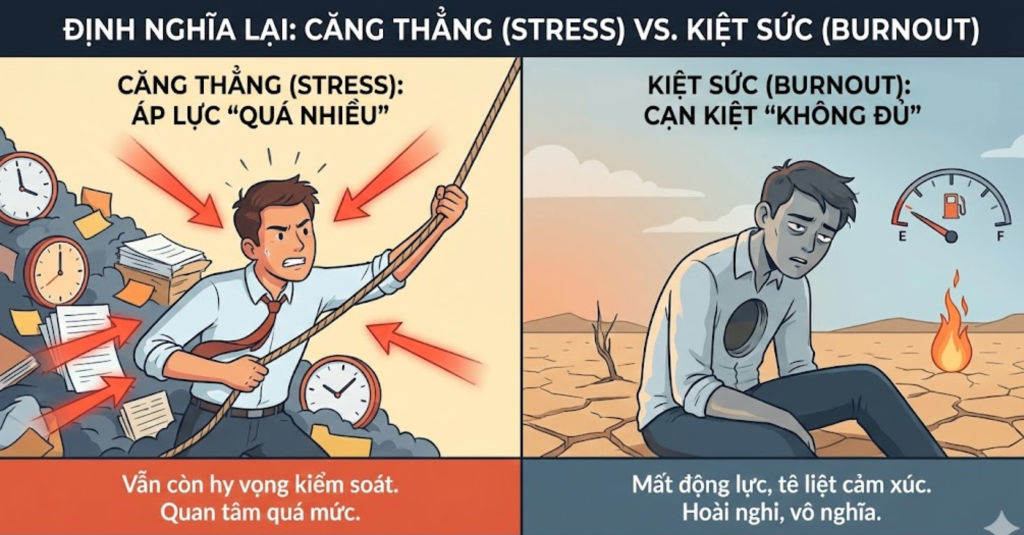 Định nghĩa lại về Burnout: Tại sao các "cảnh báo Burnout" lại khác với căng thẳng thông thường?