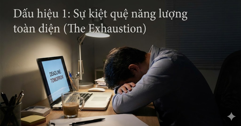 Dấu hiệu 1: Sự kiệt quệ năng lượng toàn diện (The Exhaustion)