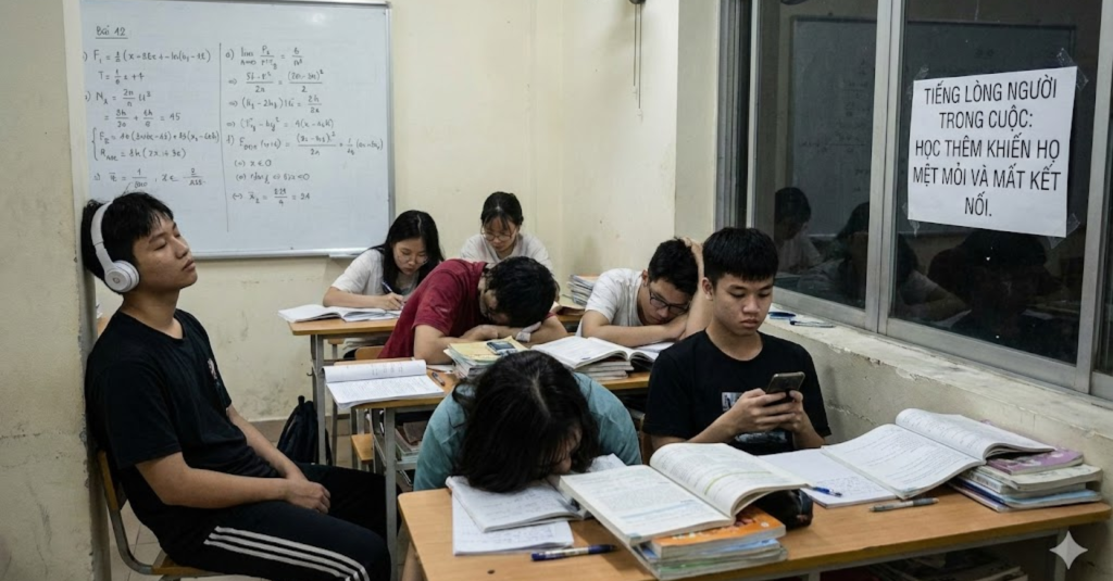 Tiếng lòng người trong cuộc: "Học thêm khiến họ mệt mỏi và mất kết nối"