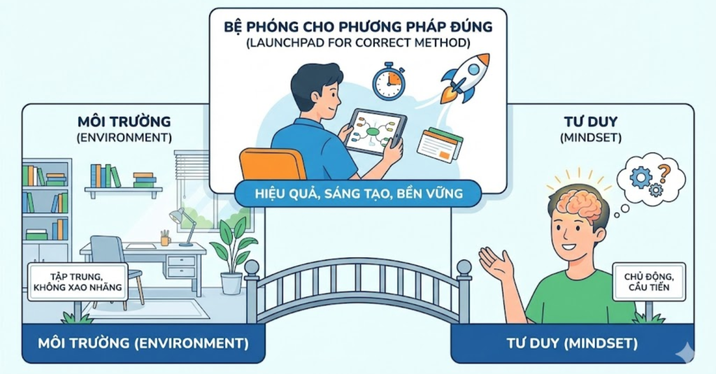 Môi trường và Tư duy: Bệ phóng cho phương pháp đúng