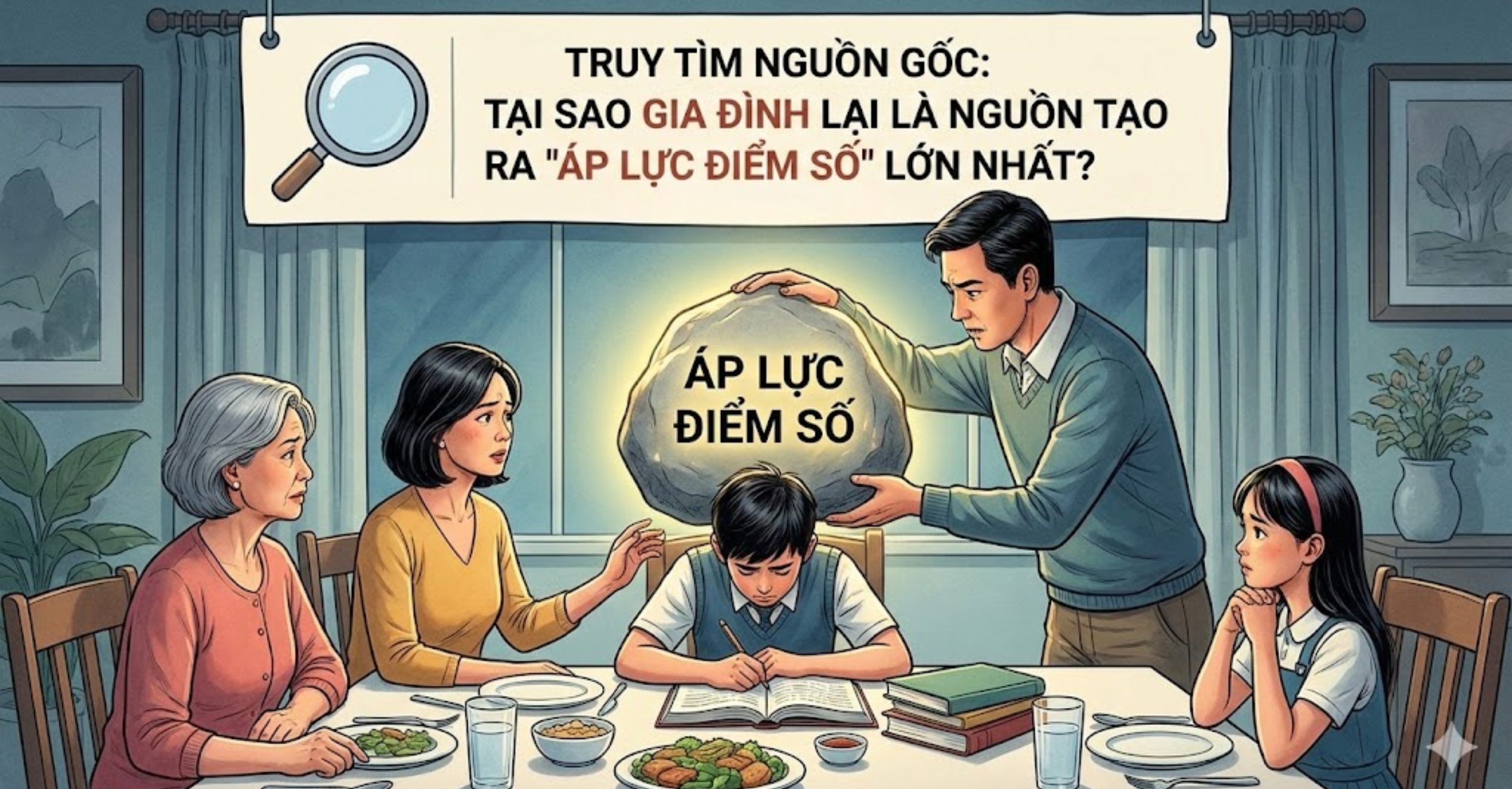 Truy tìm nguồn gốc: Tại sao gia đình lại là nguồn tạo ra "Áp lực điểm số" lớn nhất?