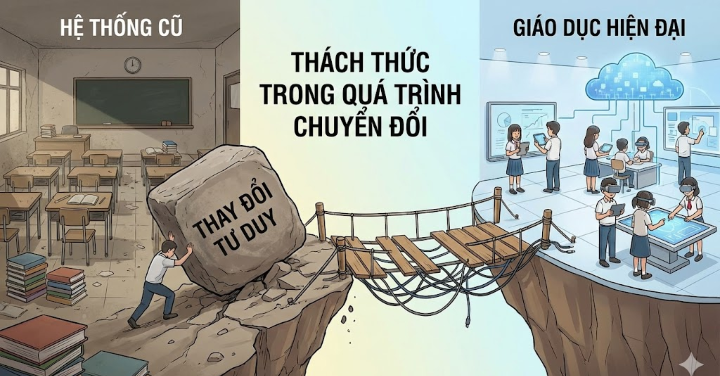 Thách thức trong quá trình chuyển đổi sang giáo dục hiện đại