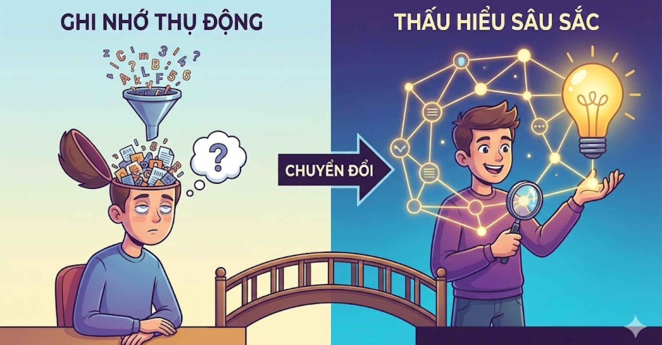 Từ ghi nhớ thụ động sang thấu hiểu sâu sắc
