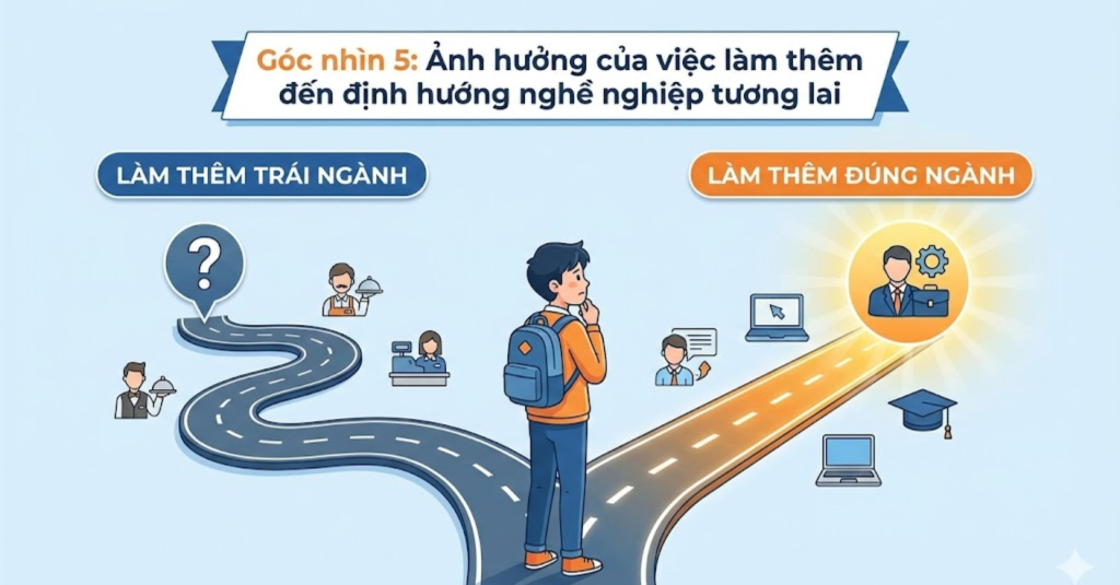 Góc nhìn 5: Ảnh hưởng của việc làm thêm đến định hướng nghề nghiệp tương lai 