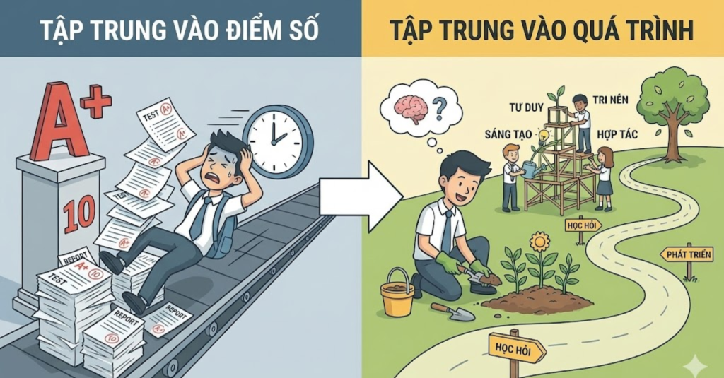Giải pháp thay thế: Tập trung vào quá trình thay vì điểm số