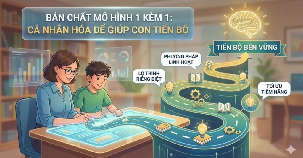 Bản chất của mô hình 1 kèm 1: Cá nhân hóa để giúp con tiến bộ