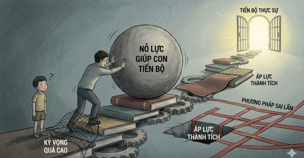 Những "cái bẫy" khiến nỗ lực giúp con tiến bộ trở nên vô ích