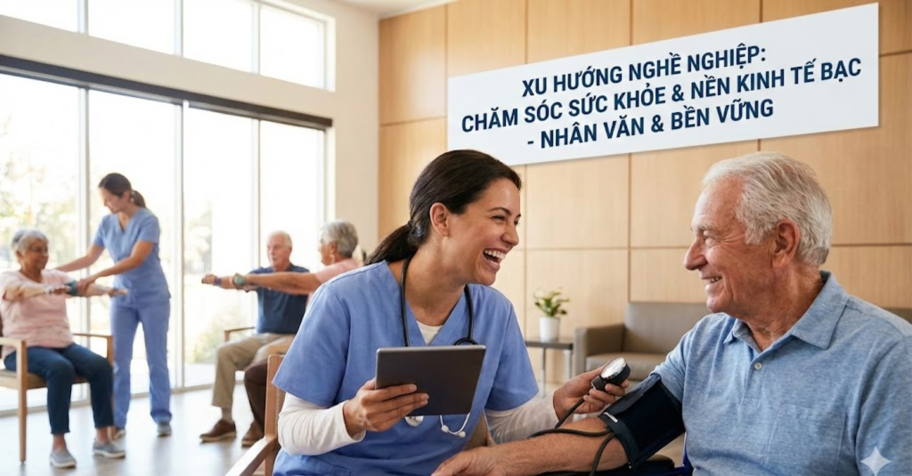 Chăm sóc sức khỏe và "Nền kinh tế Bạc": Xu hướng nghề nghiệp nhân văn