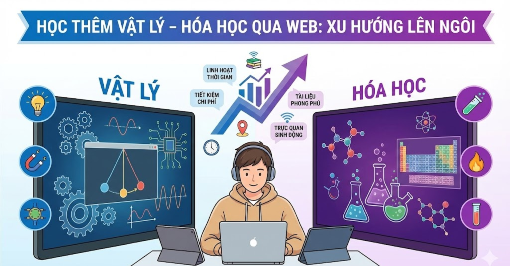 Tại sao xu hướng học thêm Vật lý – Hóa học qua Web lại lên ngôi?