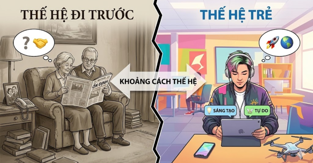 Khoảng cách thế hệ: Khi những hệ giá trị "lệch pha"