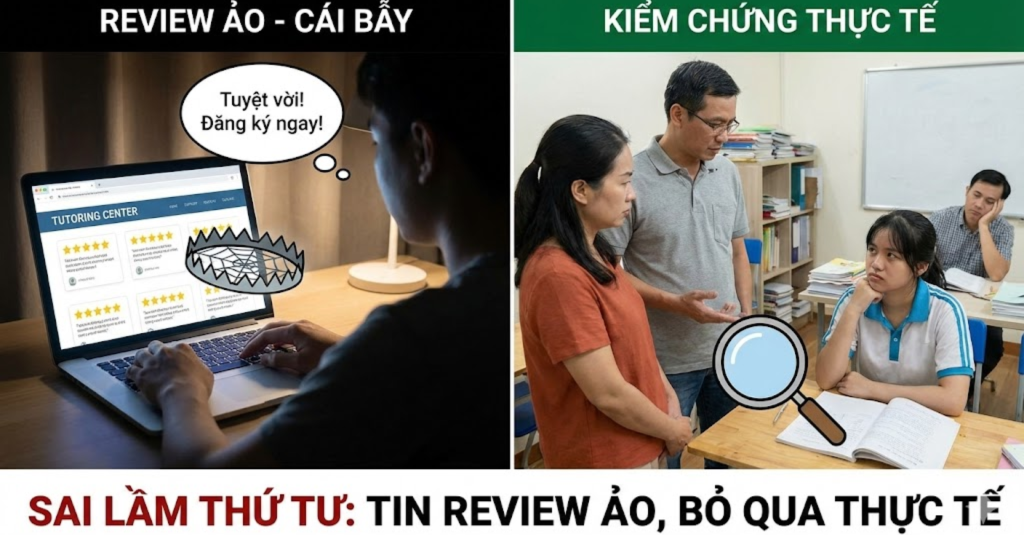 Sai lầm thứ tư: "Sập bẫy" các review ảo và bỏ qua bước kiểm chứng thực tế