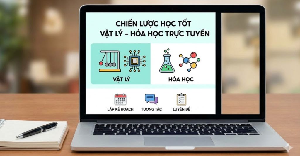 Chiến lược học tốt Vật lý – Hóa học trên nền tảng trực tuyến