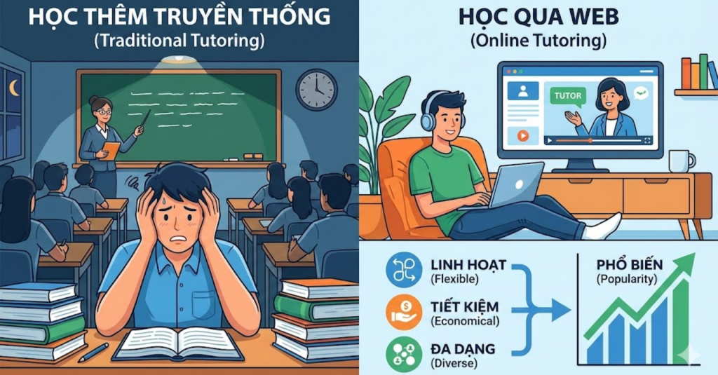 Thực trạng học thêm hiện nay: Vì sao học thêm qua web ngày càng phổ biến?