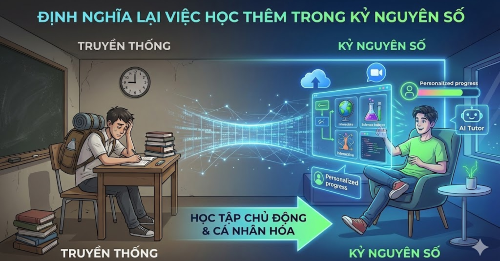 Định nghĩa lại việc học thêm trong kỷ nguyên số