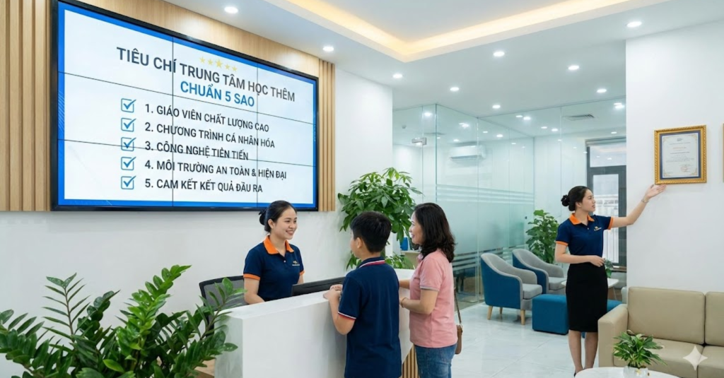 Tiêu chí của một trung tâm học thêm "Chuẩn 5 sao"