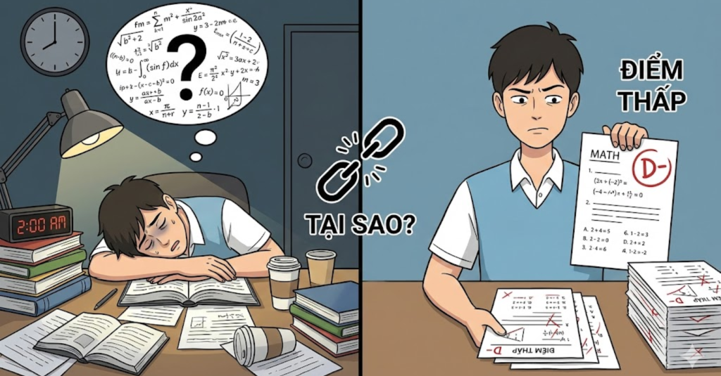Tại sao bạn chăm chỉ nhưng vẫn chưa thể cải thiện điểm Toán?