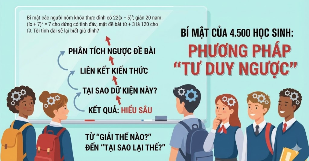 Bí mật của 4.500 học sinh: Phương pháp "Tư Duy Ngược"
