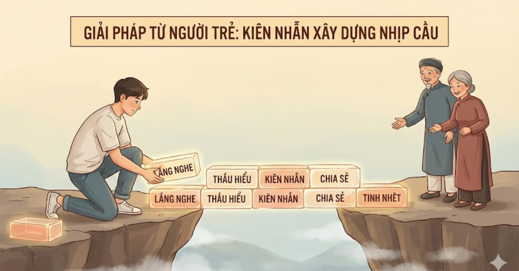 Giải pháp từ phía người trẻ: Kiên nhẫn xây dựng nhịp cầu