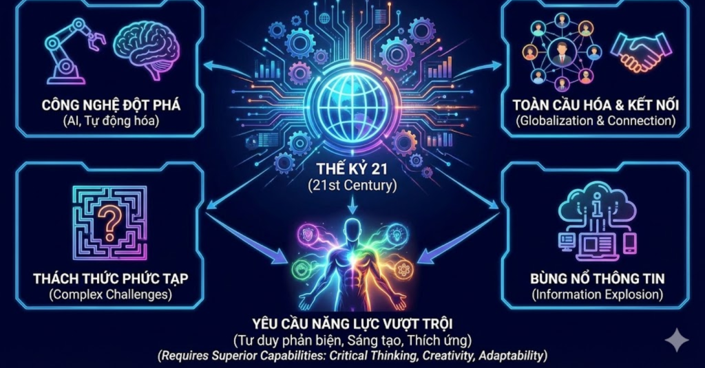 Tại sao thế kỷ 21 yêu cầu sự phát triển năng lực vượt trội?