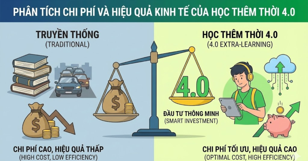 Phân tích chi phí và hiệu quả kinh tế của học thêm thời 4.0