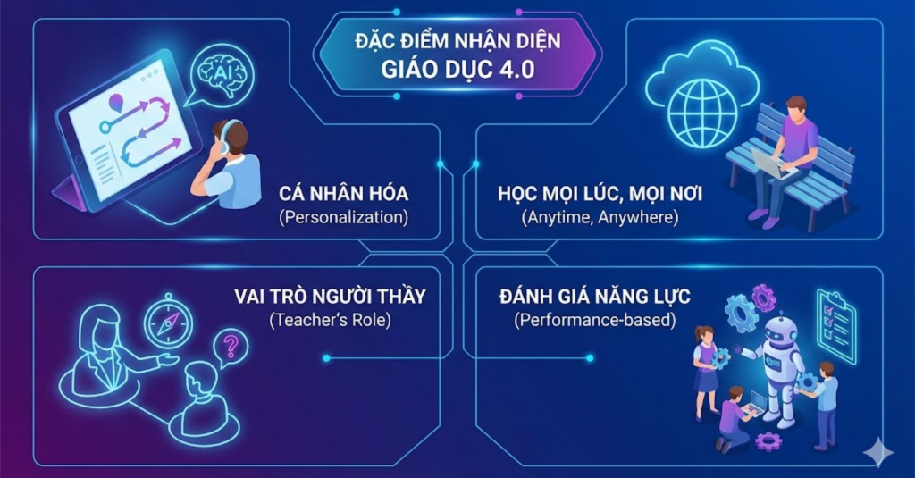 Những đặc điểm nhận diện của nền Giáo dục 4.0