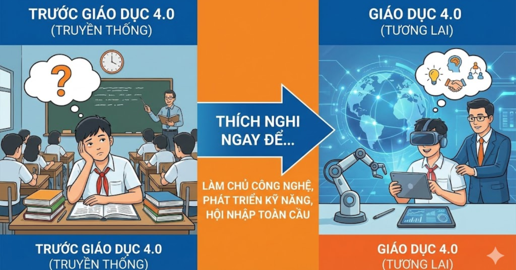 Tại sao học sinh cần thích nghi ngay với Giáo dục 4.0?