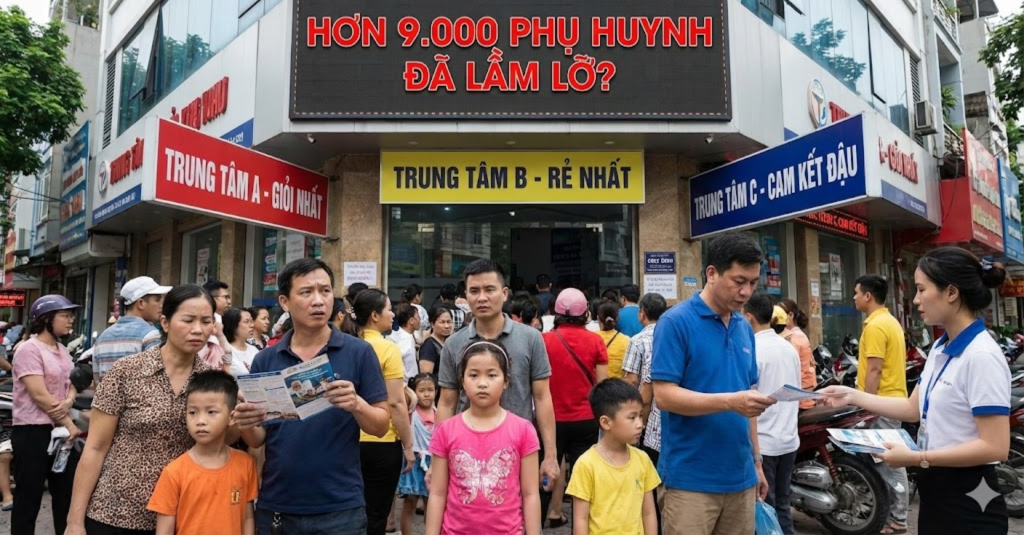 Tại sao hơn 9.000 phụ huynh lại dễ dàng chọn sai trung tâm đến thế?