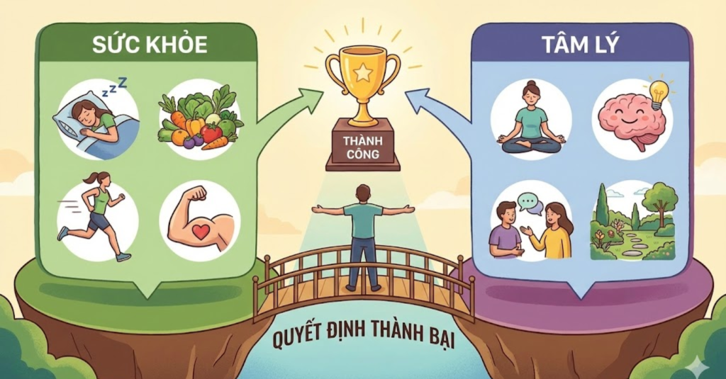 Sức khỏe và Tâm lý - Yếu tố quyết định thành bại