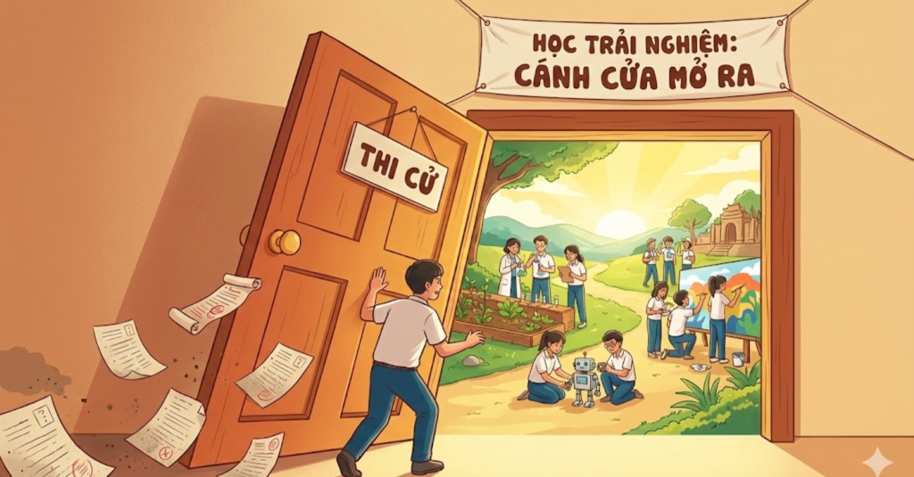 Học trải nghiệm: Cánh cửa mở ra khi thực hiện "giảm thi cử"