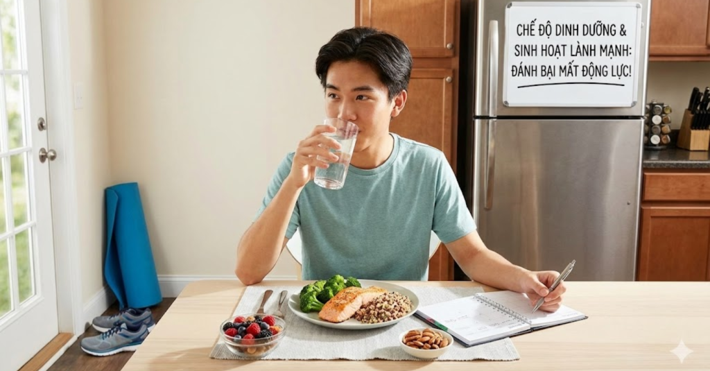 Chế độ dinh dưỡng và sinh hoạt để khắc phục mất động lực