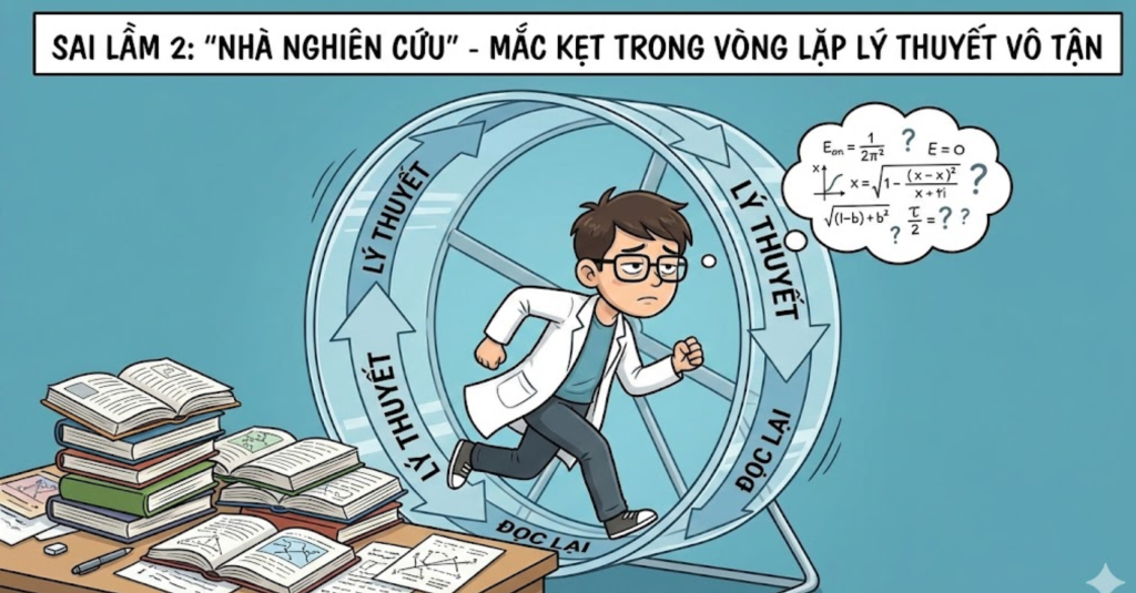 Sai lầm 2: "Nhà nghiên cứu" - Mắc kẹt trong vòng lặp lý thuyết vô tận