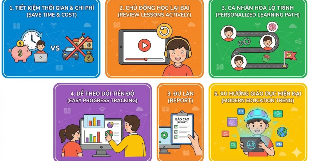 5 lợi ích nổi bật khi cho con học thêm qua web