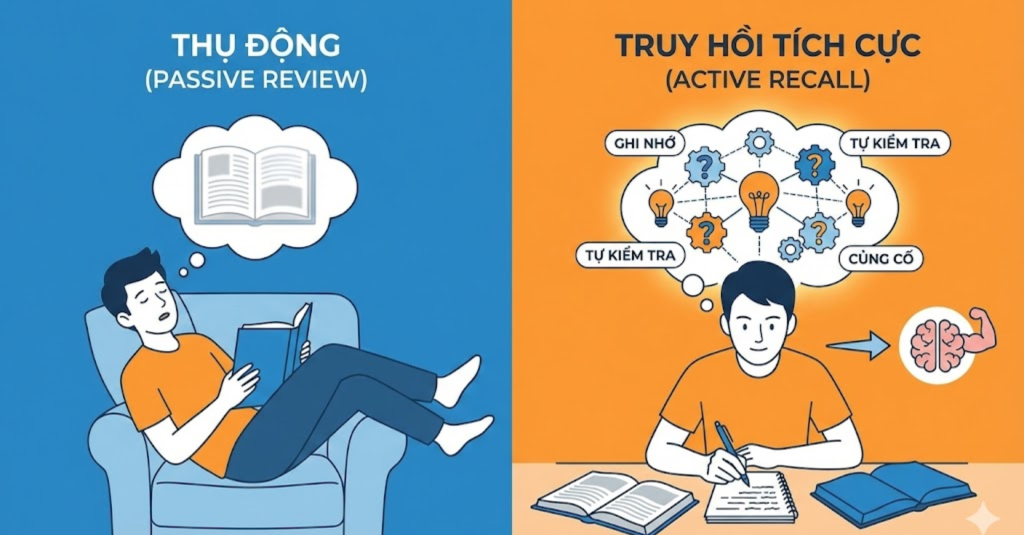 Áp dụng kỹ thuật "Truy hồi tích cực" (Active Recall)