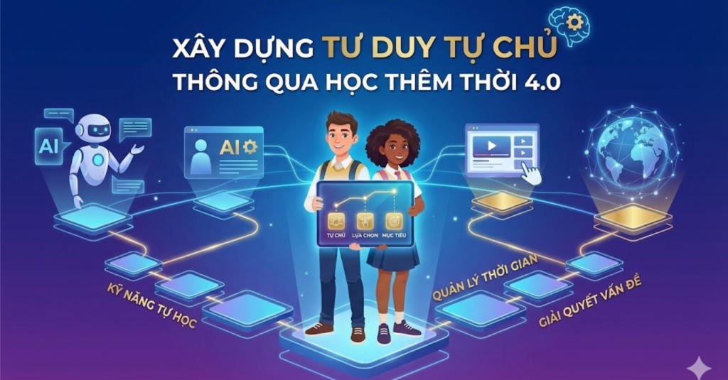 Xây dựng tư duy tự chủ thông qua học thêm thời 4.0