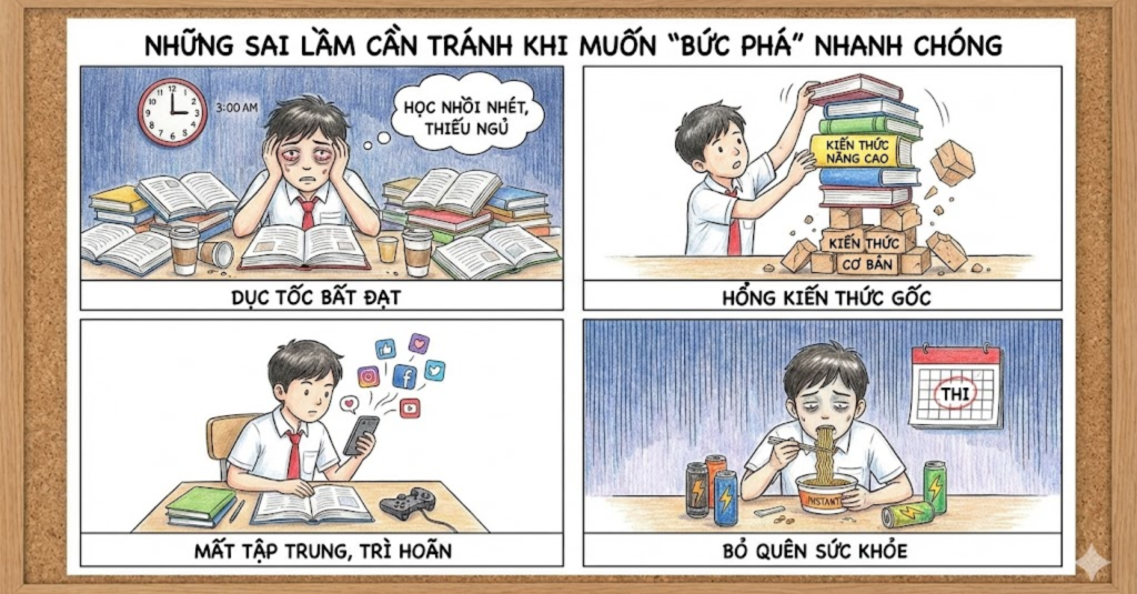 Những Sai Lầm Cần Tránh Khi Muốn "Bức Phá" Nhanh Chóng